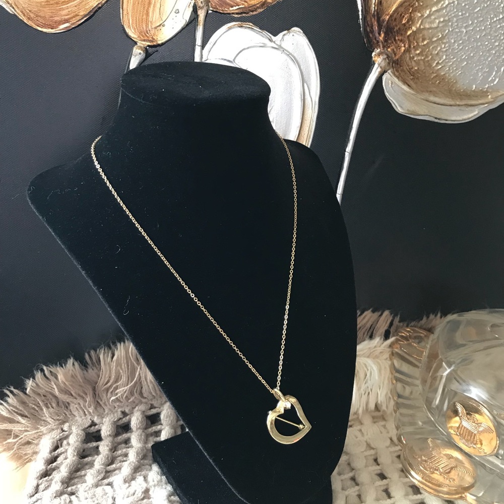 GOLD TONE NECKALE/BROUCH